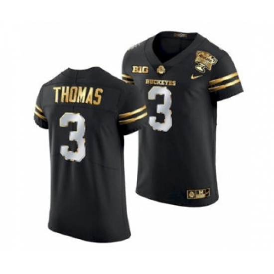 Men's Ohio State Buckeyes Michael Thomas 2021 Sugar Bowl Jersey Black Gold - Ujersey