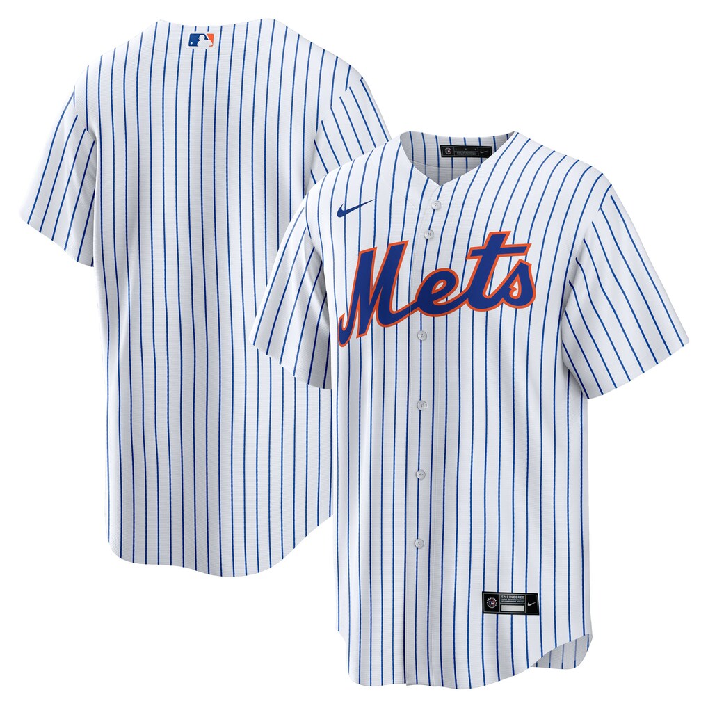 Men's New York Mets Nike White Home Big & Tall Replica Jersey - Ujersey