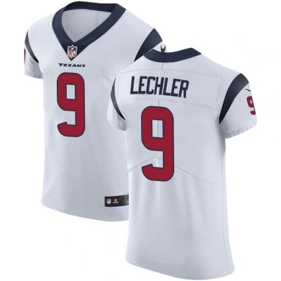 Men's Nike Houston Texans #9 Shane Lechler White Vapor Untouchable Elite Player NFL Jersey - Ujersey