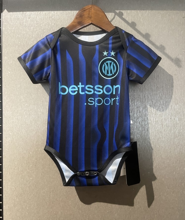 Inter Milan Soccer Jersey Home Baby Uniform 2025/26 - U-jersey