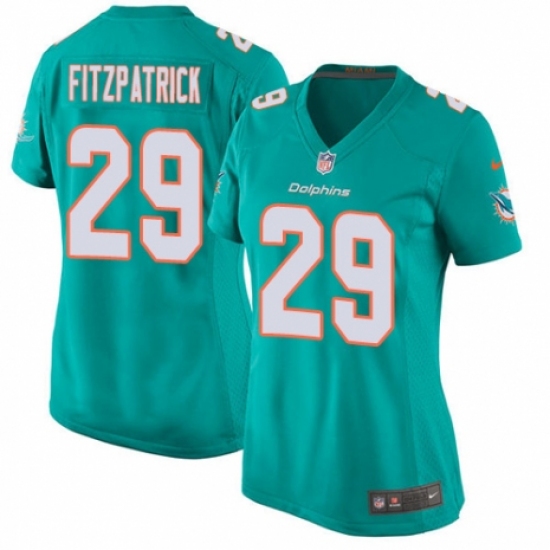 Women's Nike Miami Dolphins #29 Minkah Fitzpatrick Game Aqua Green Team Color NFL Jersey - Ujersey