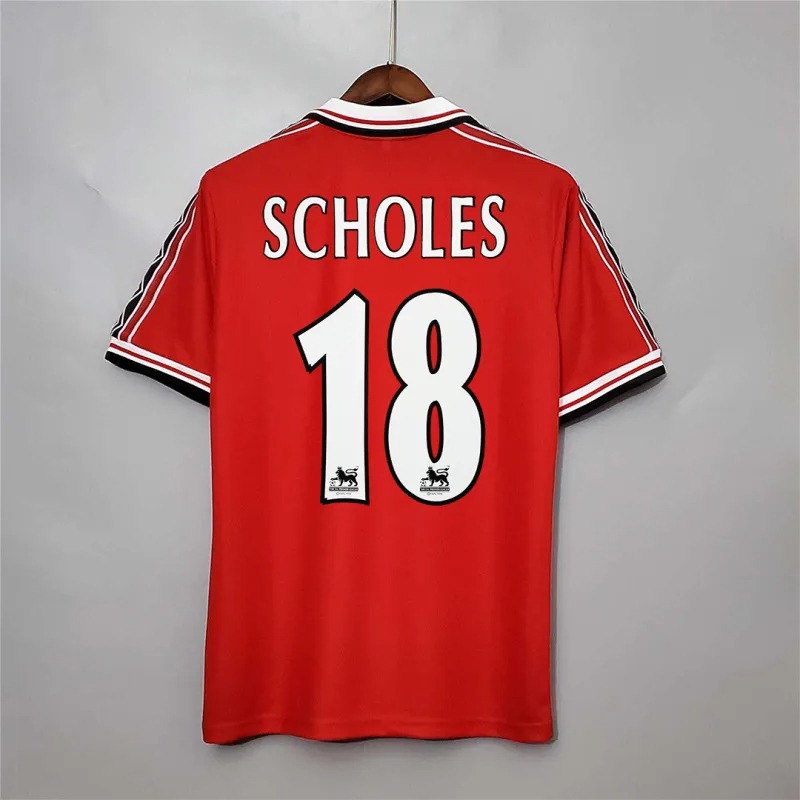 Manchester United Retro Home Football Jersey Shirt 1998/99 - Ujersey NHL