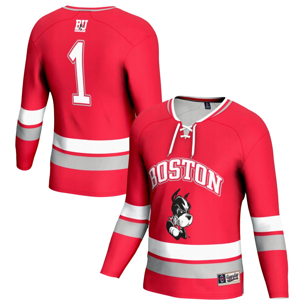 Youth Scarlet Boston University Lightweight Women's Hockey Team Fashion Jersey - U-jersey