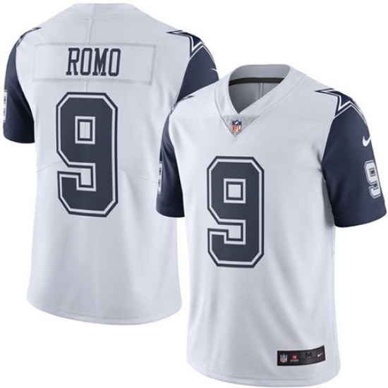 Youth Nike Dallas Cowboys #9 Tony Romo Limited White Rush Vapor Untouchable NFL Jersey - Ujersey