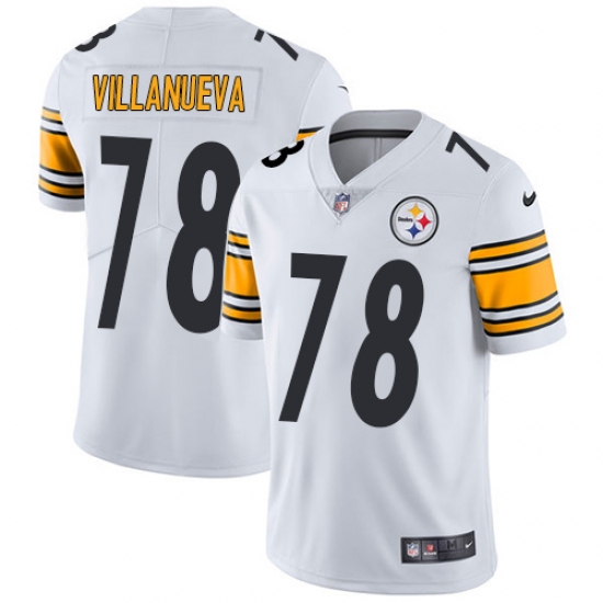 Youth Nike Pittsburgh Steelers #78 Alejandro Villanueva White Vapor Untouchable Limited Player NFL Jersey - Ujersey