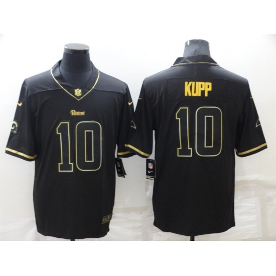 Men's Los Angeles Rams #10 Cooper Kupp Nike Black Gold Limited Fashion Jersey - Ujersey