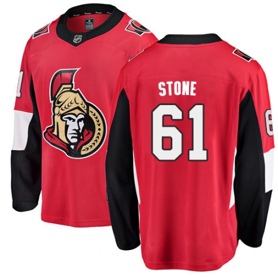 Men's Ottawa Senators #61 Mark Stone Fanatics Branded Red Home Breakaway NHL Jersey - Ujersey