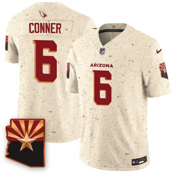 Men's Arizona Cardinals #6 James Conner 2025 F.U.S.E. “Rivalries” Vapor Untouchable Limited Football Stitched Jersey - Ujersey