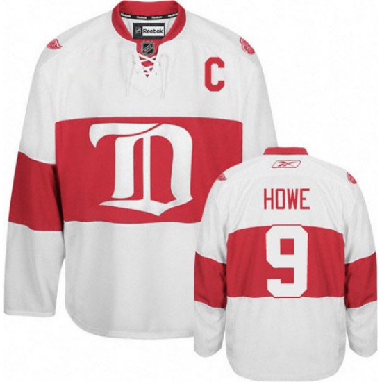 Women's Reebok Detroit Red Wings #9 Gordie Howe Authentic White Third NHL Jersey - Ujersey