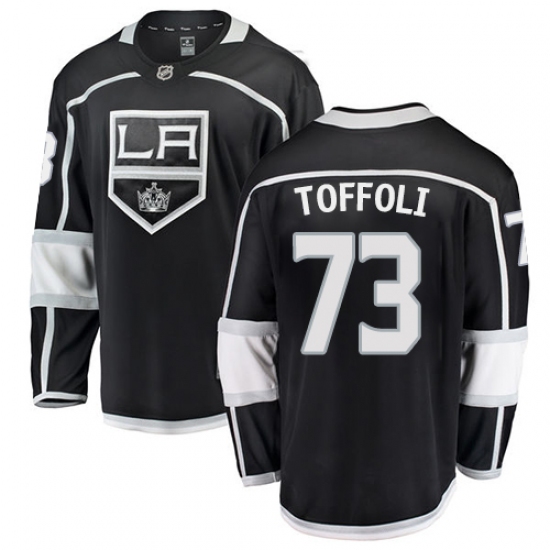 Men's Los Angeles Kings #73 Tyler Toffoli Authentic Black Home Fanatics Branded Breakaway NHL Jersey - Ujersey