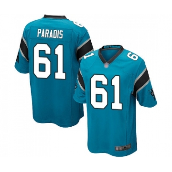 Men's Carolina Panthers #61 Matt Paradis Game Blue Alternate Football Jersey