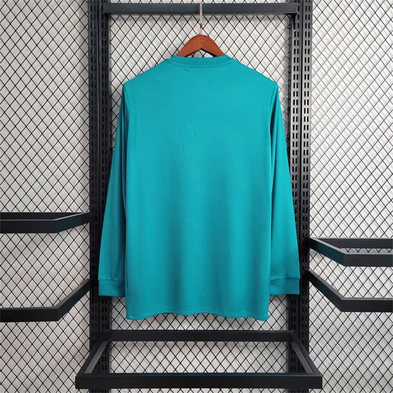 Real Madrid Retro Jersey Third Away Long Sleeve Custom Soccer Shirt 2017/18 - ujerseystore