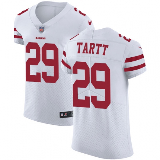 Men's Nike San Francisco 49ers #29 Jaquiski Tartt White Vapor Untouchable Elite Player NFL Jersey - Ujersey
