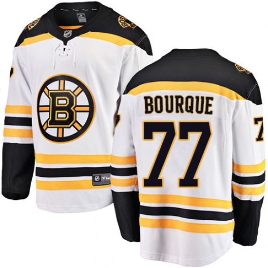 Youth Boston Bruins #77 Ray Bourque Authentic White Away Fanatics Branded Breakaway NHL Jersey - Ujersey