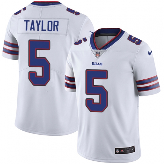 Youth Nike Buffalo Bills #5 Tyrod Taylor White Vapor Untouchable Limited Player NFL Jersey - Ujersey