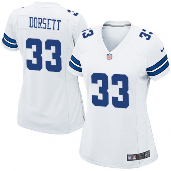 Women's Nike Dallas Cowboys #33 Tony Dorsett Game White NFL Jersey - Ujersey