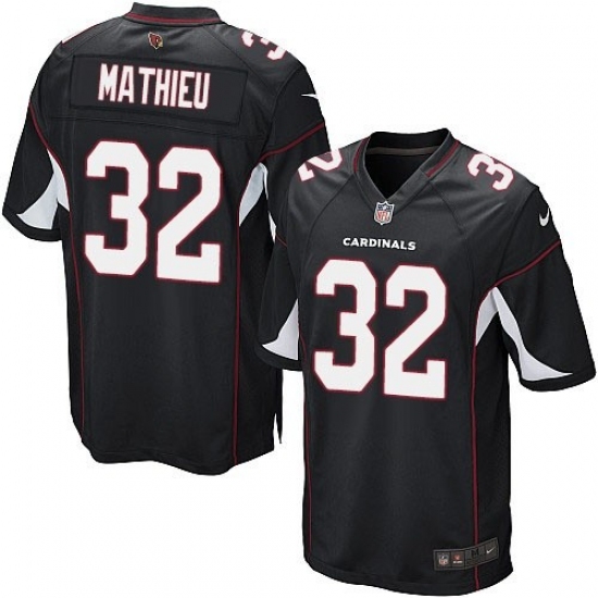 Men's Nike Arizona Cardinals #32 Tyrann Mathieu Game Black Alternate NFL Jersey - Ujersey