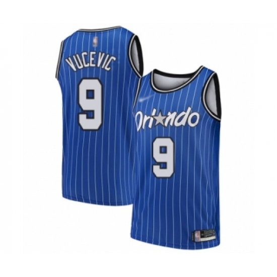 Youth Orlando Magic #9 Nikola Vucevic Swingman Blue Hardwood Classics Basketball Jersey - Ujersey