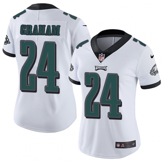 Women's Nike Philadelphia Eagles #24 Corey Graham White Vapor Untouchable Limited Player NFL Jersey - Ujersey