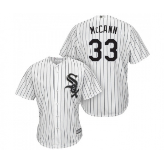 Youth Chicago White Sox #33 James McCann Replica White Home Cool Base Baseball Jersey - Ujersey