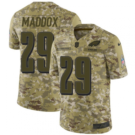Youth Nike Philadelphia Eagles #29 Avonte Maddox Limited Camo 2018 Salute to Service NFL Jersey - Ujersey