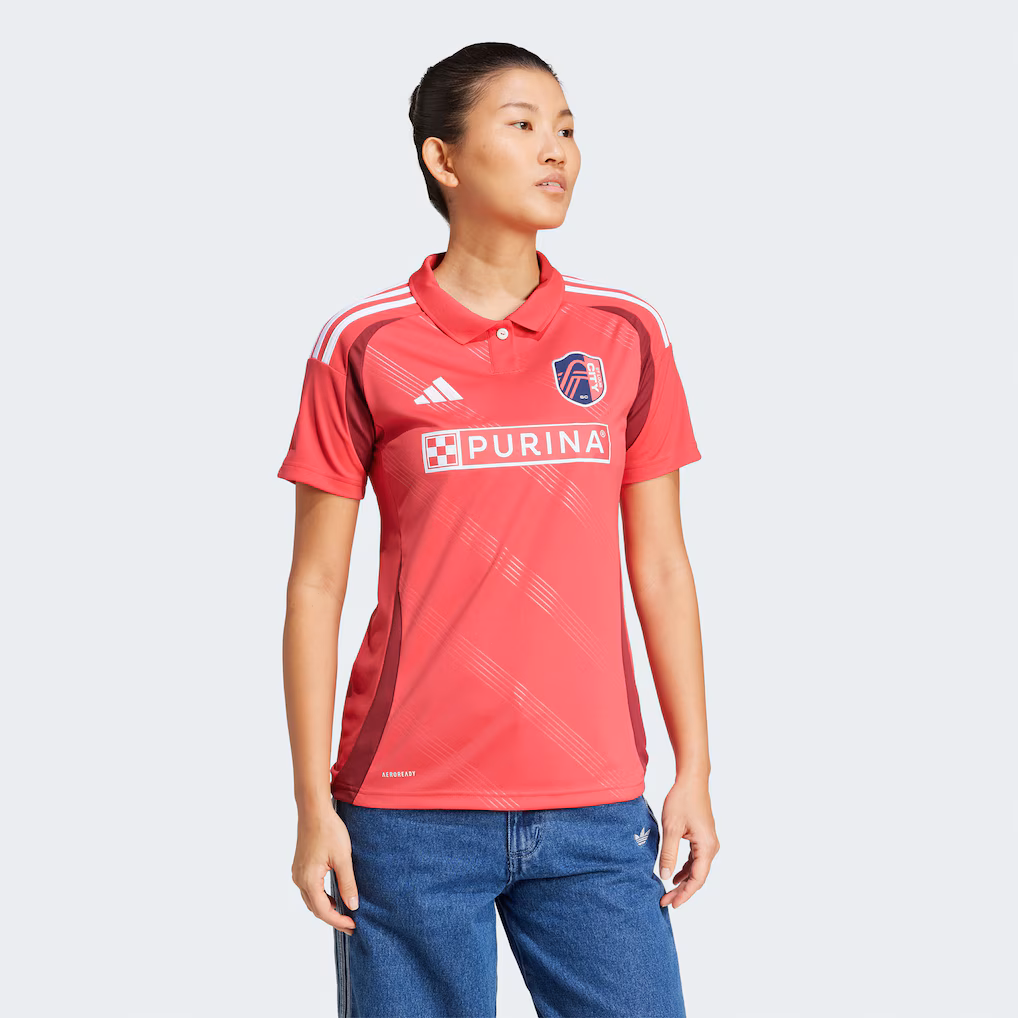 Women's St. Louis City SC adidas Red 2025 Forever CITY Red Replica Jersey