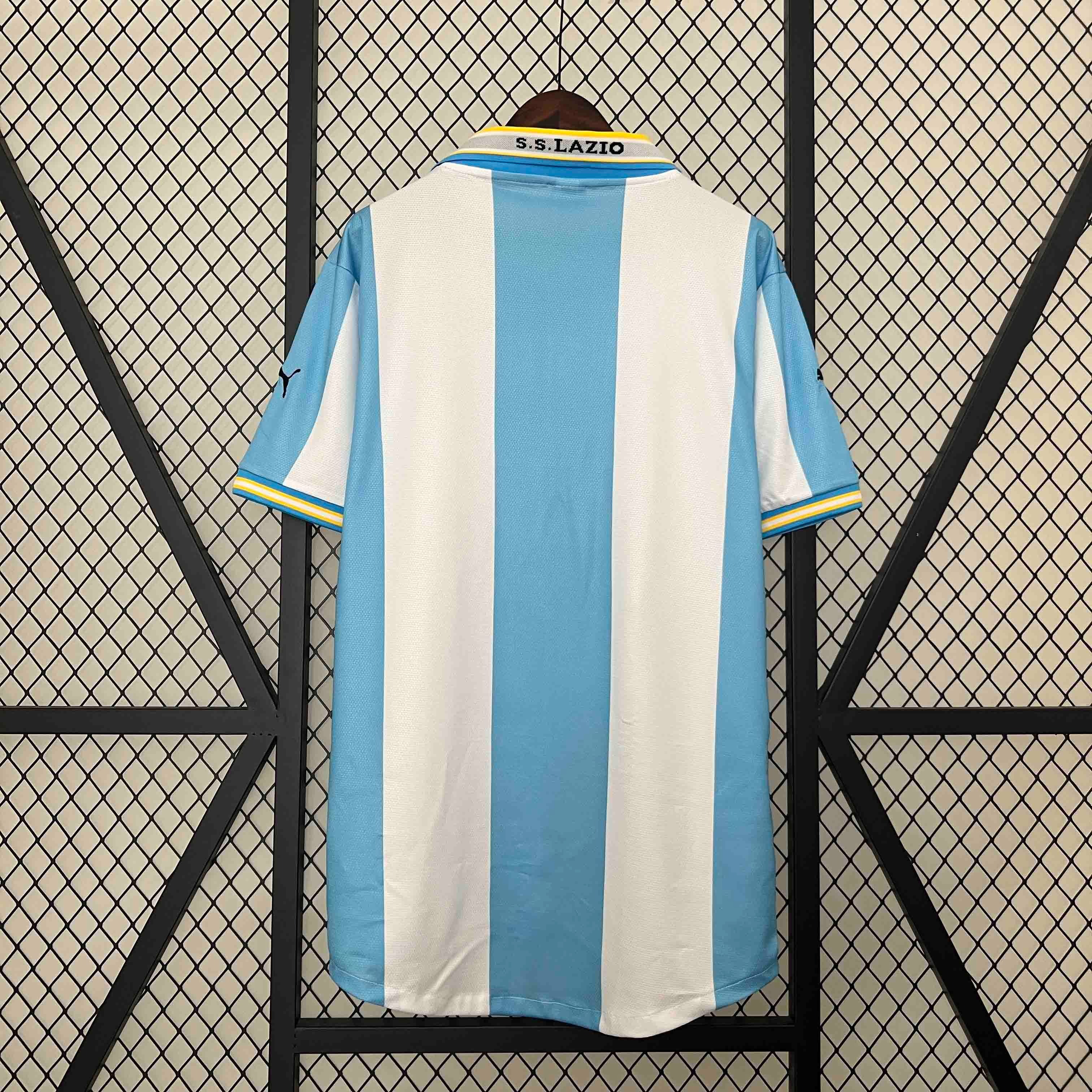 Lazio Retro Soccer Jersey Home Custom Shirt 1999-00 - ujerseystore