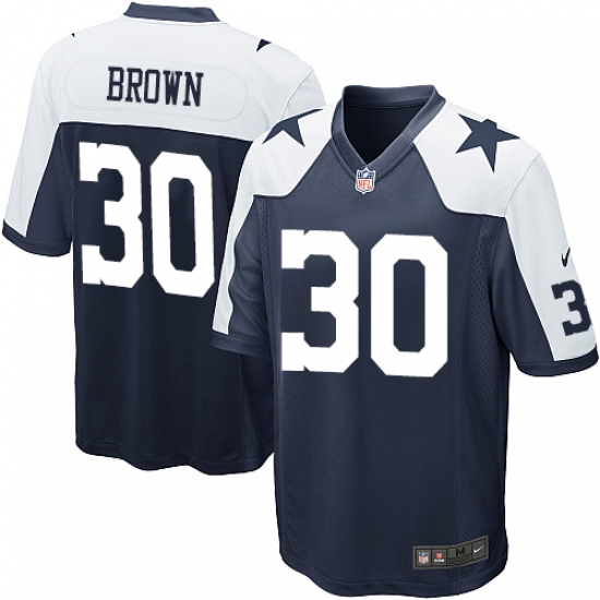 Men's Nike Dallas Cowboys #30 Anthony Brown Game Navy Blue Throwback Alternate NFL Jersey - Ujersey