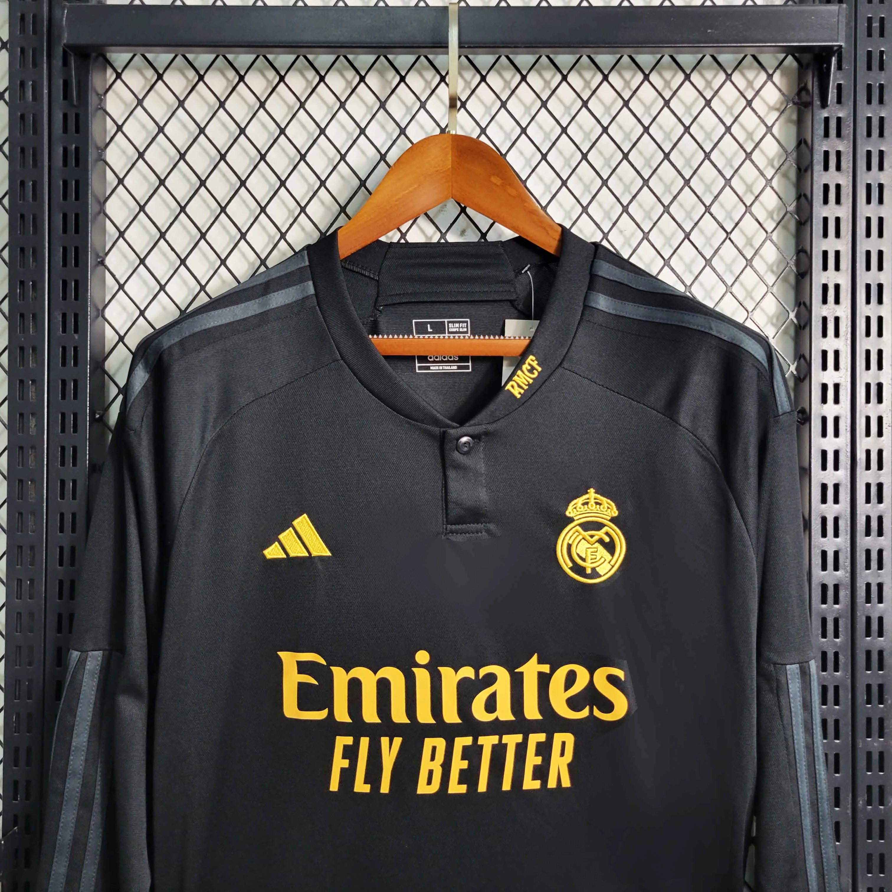 Real Madrid Soccer Jersey Third Away Long Sleeve Custom Shirt 2023/24 - Ujersey NHL