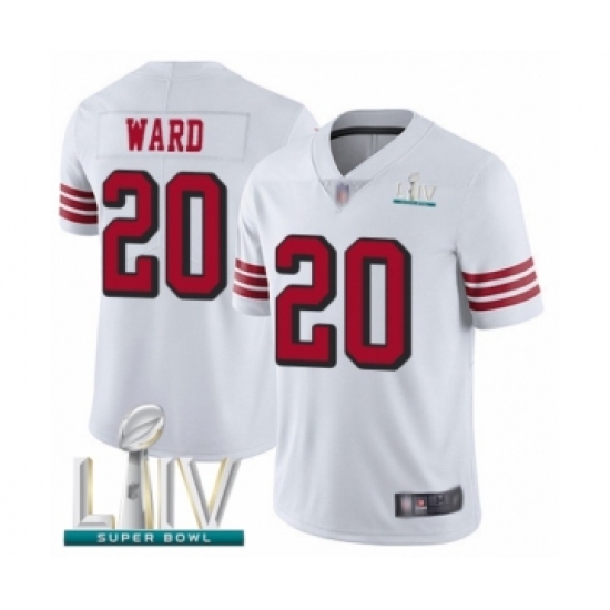 Youth San Francisco 49ers #20 Jimmie Ward Limited White Rush Vapor Untouchable Super Bowl LIV Bound Football Jersey - Ujersey