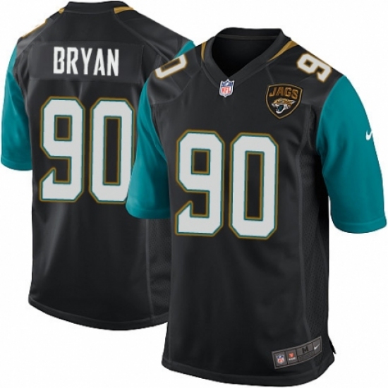 Men's Nike Jacksonville Jaguars #90 Taven Bryan Game Black Alternate NFL Jersey - Ujersey