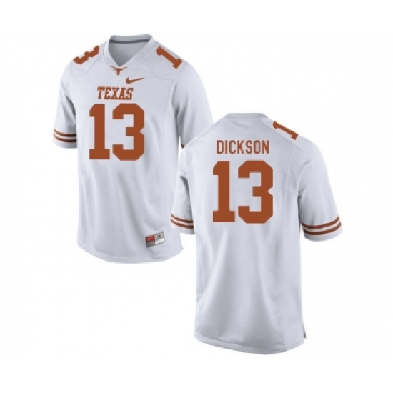 Texas Longhorns 13 Michael Dickson White College Football Jersey - Ujersey