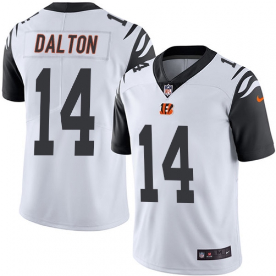 Men's Nike Cincinnati Bengals #14 Andy Dalton Limited White Rush Vapor Untouchable NFL Jersey - Ujersey