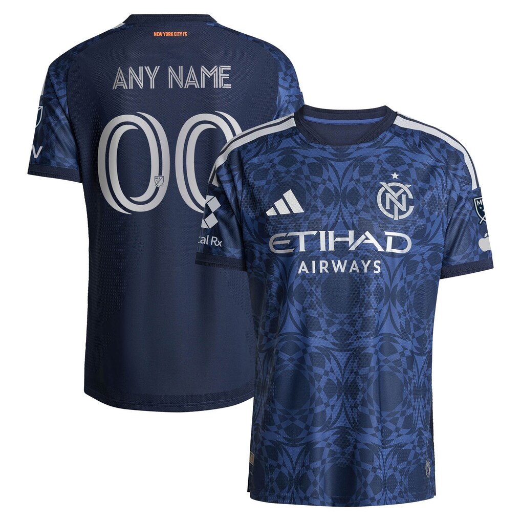 Men's New York City FC adidas Blue 2026 The All Nations Kit On-Field Authentic Patch Custom Jersey - Ujersey