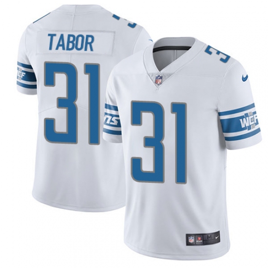 Youth Nike Detroit Lions #31 Teez Tabor White Vapor Untouchable Limited Player NFL Jersey - Ujersey