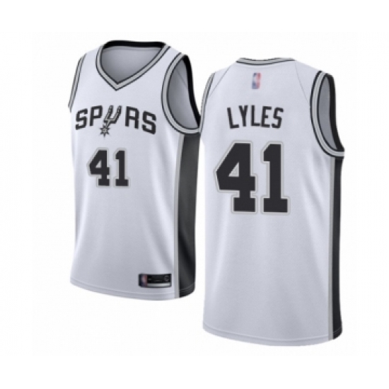 Youth San Antonio Spurs #41 Trey Lyles Swingman White Basketball Jersey - Association Edition - Ujersey