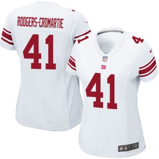 Women's Nike New York Giants #41 Dominique Rodgers-Cromartie Game White NFL Jersey - Ujersey