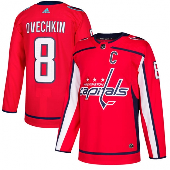 Youth Adidas Washington Capitals #8 Alex Ovechkin Authentic Red Home NHL Jersey - Ujersey