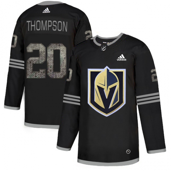 Men's Adidas Vegas Golden Knights #20 Paul Thompson Black Authentic Classic Stitched NHL Jersey - Ujersey