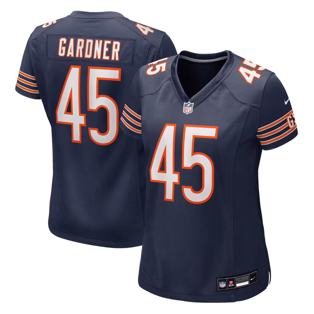 Women's Chicago Bears Beau Gardner Nike Navy Team Game Jersey - Ujersey Shop