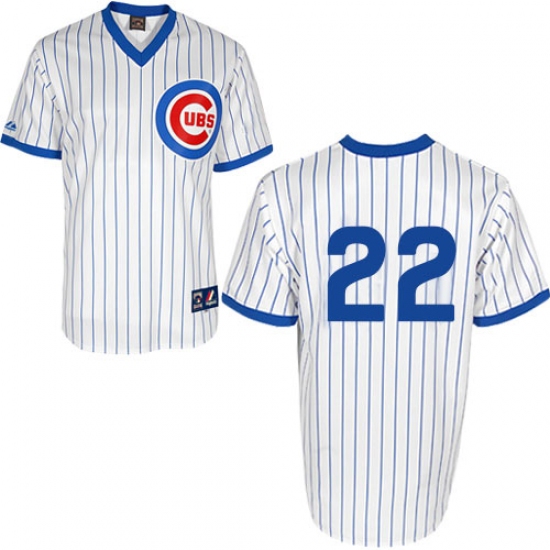 Men's Majestic Chicago Cubs #22 Jason Heyward Authentic White 1988 Turn Back The Clock Cool Base MLB Jersey - Ujersey