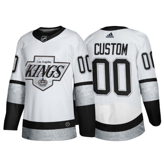 Men's Los Angeles Kings Active Player Custom White Throwback Stitched Jersey - Ujersey