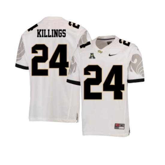 UCF Knights 24 D.J. Killings White College Football Jersey - Ujersey