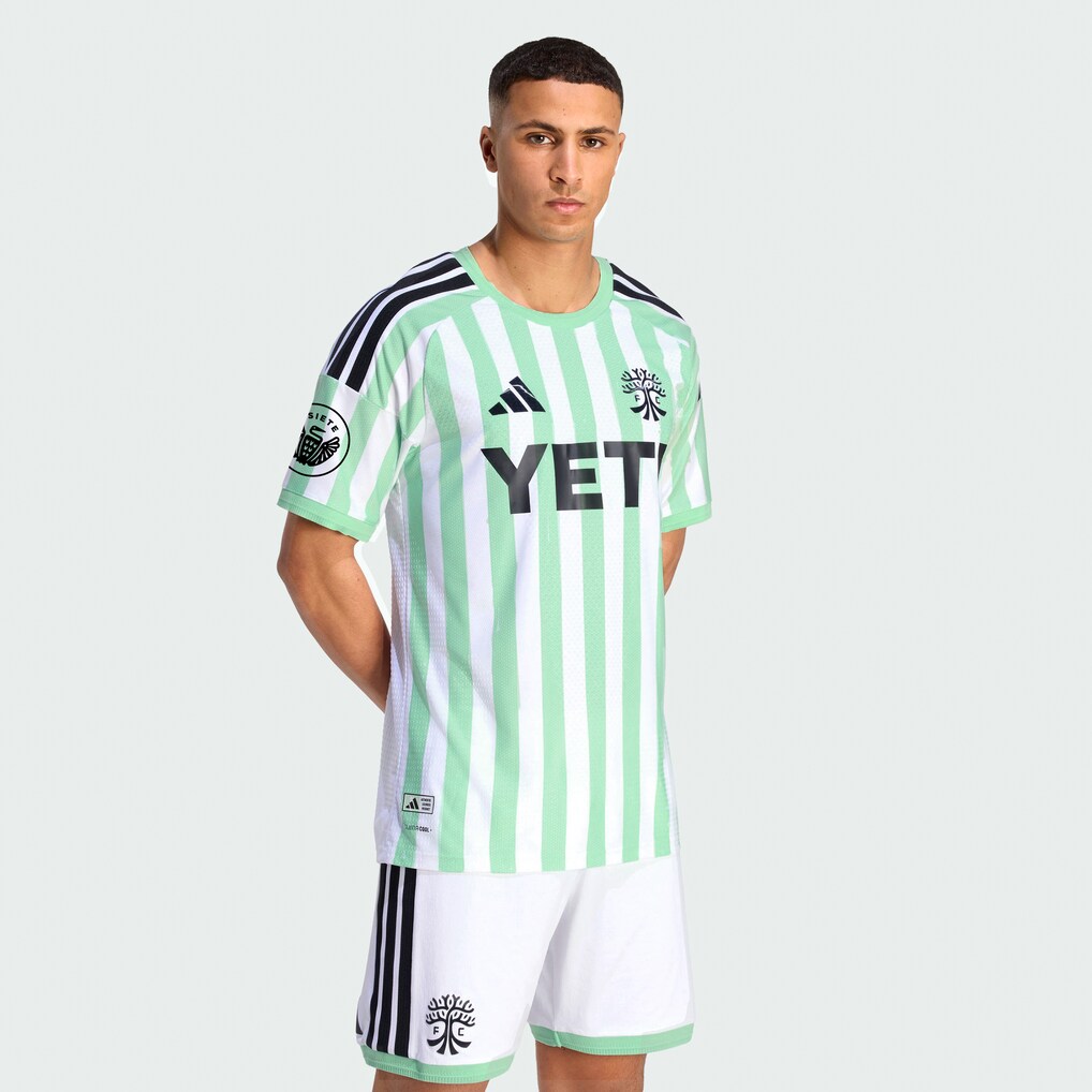 Men's Austin FC adidas White 2026 The Rooted Kit On-Field Authentic Patch Jersey - Ujersey