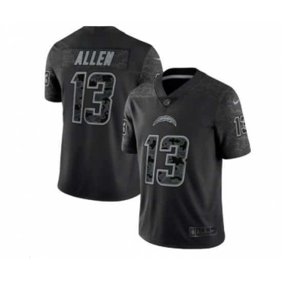 Men's Los Angeles Chargers #13 Keenan Allen Black Reflective Limited Stitched Football Jersey - Ujersey