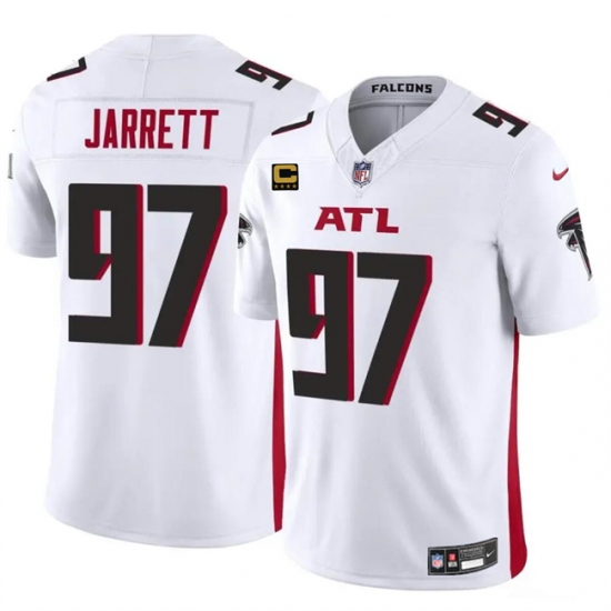 Men's Atlanta Falcons #97 Grady Jarrett White 2024 F.U.S.E With 4-Star C Vapor Untouchable Limited Stitched Football Jersey - Ujersey