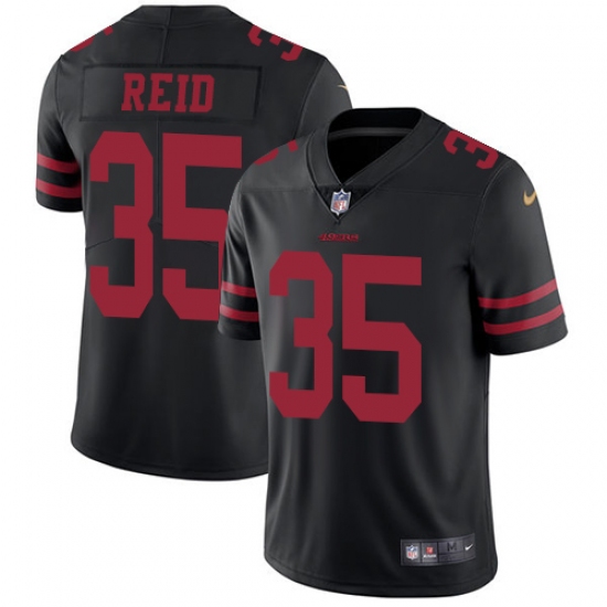 Men's Nike San Francisco 49ers #35 Eric Reid Black Vapor Untouchable Limited Player NFL Jersey - Ujersey