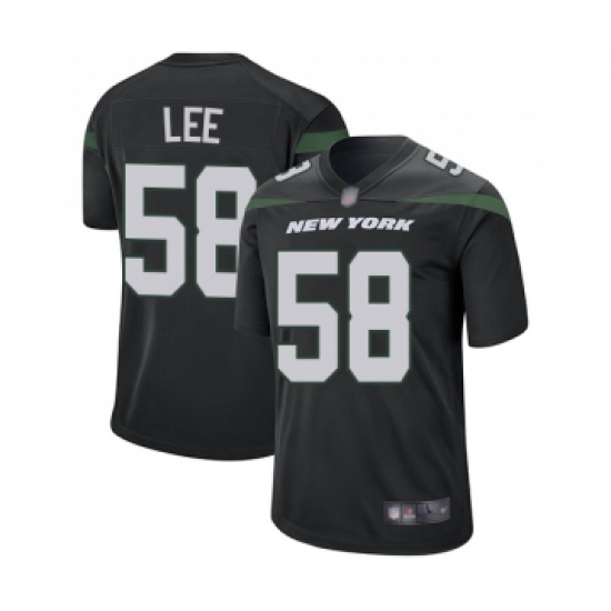 Men's New York Jets #58 Darron Lee Game Black Alternate Football Jersey - Ujersey