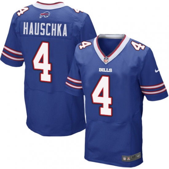 Men's Nike Buffalo Bills #4 Stephen Hauschka Elite Royal Blue Team Color NFL Jersey