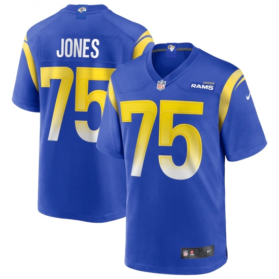 Men's Los Angeles Rams #75 Deacon Jones Nike Royal Game Retired Player Jersey - Ujersey